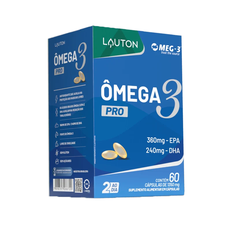 ÔMEGA 3 PRO LAUTON 60 CÁPSULAS - Imagem 1